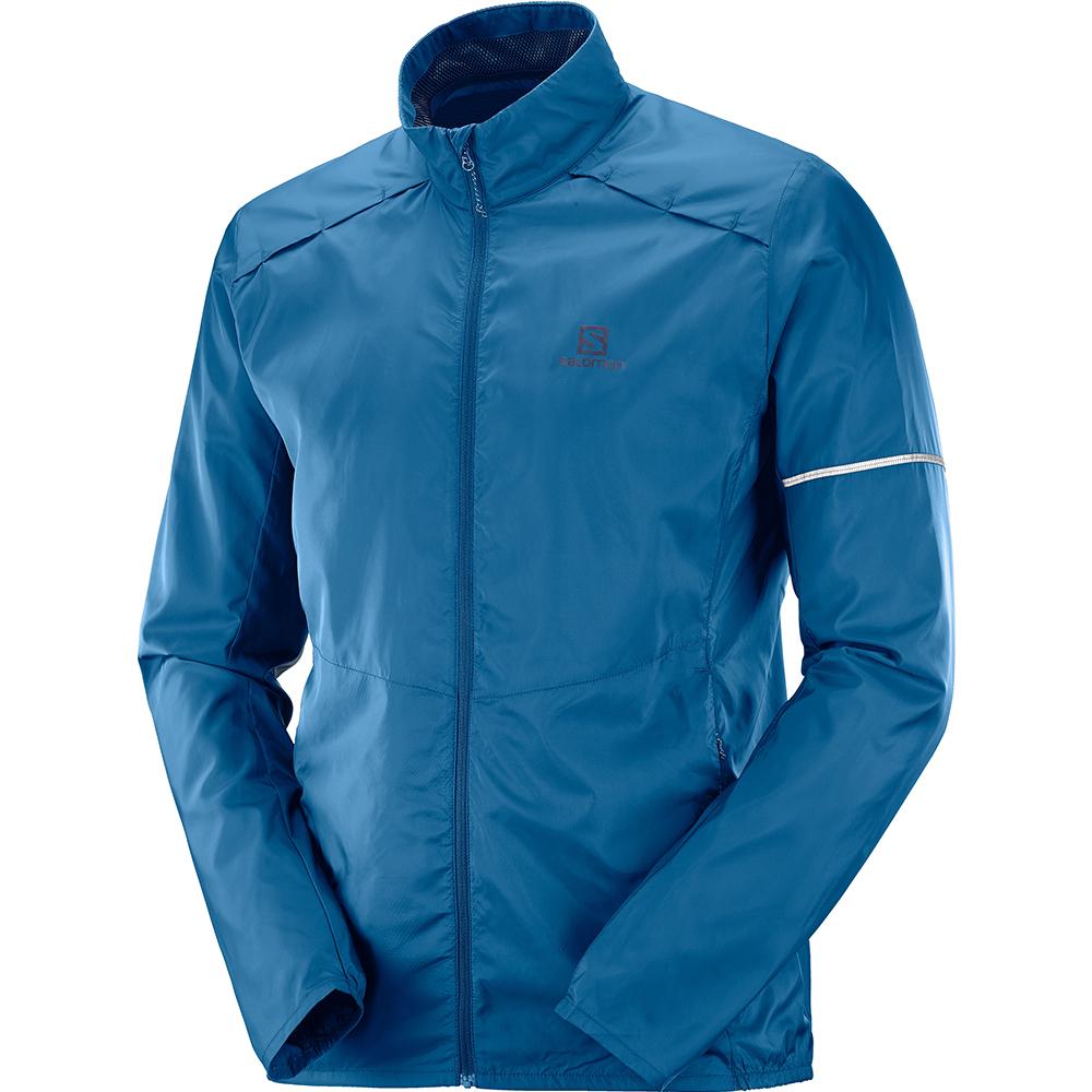 Salomon Israel AGILE WIND JKT M - Mens Midlayers - Blue (JTSF-62895)